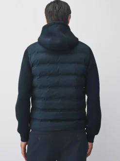 Next Hybrid Quilted Jacket Navy Blue Outlet