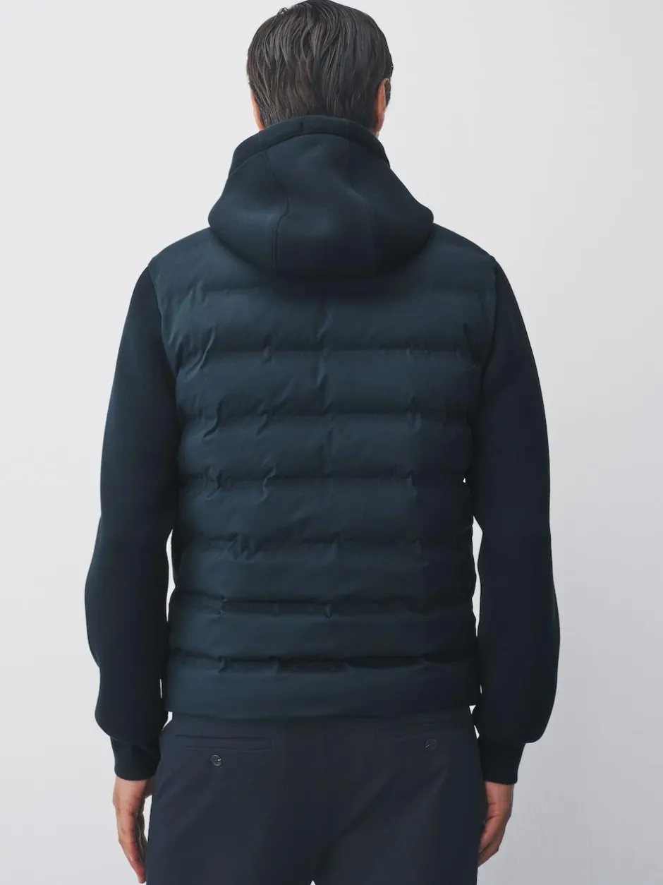 Next Hybrid Quilted Jacket Navy Blue Outlet