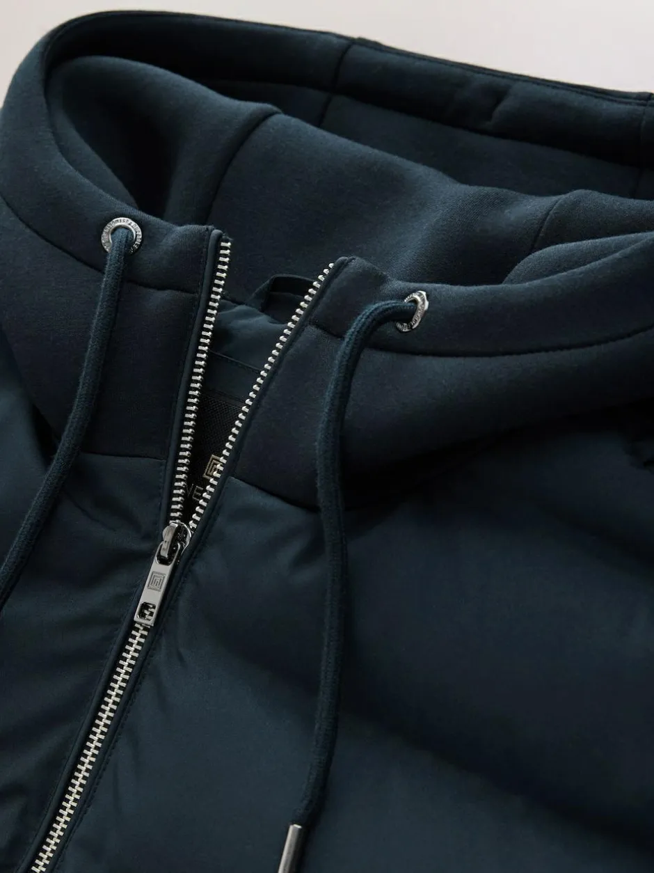 Next Hybrid Quilted Jacket Navy Blue Outlet