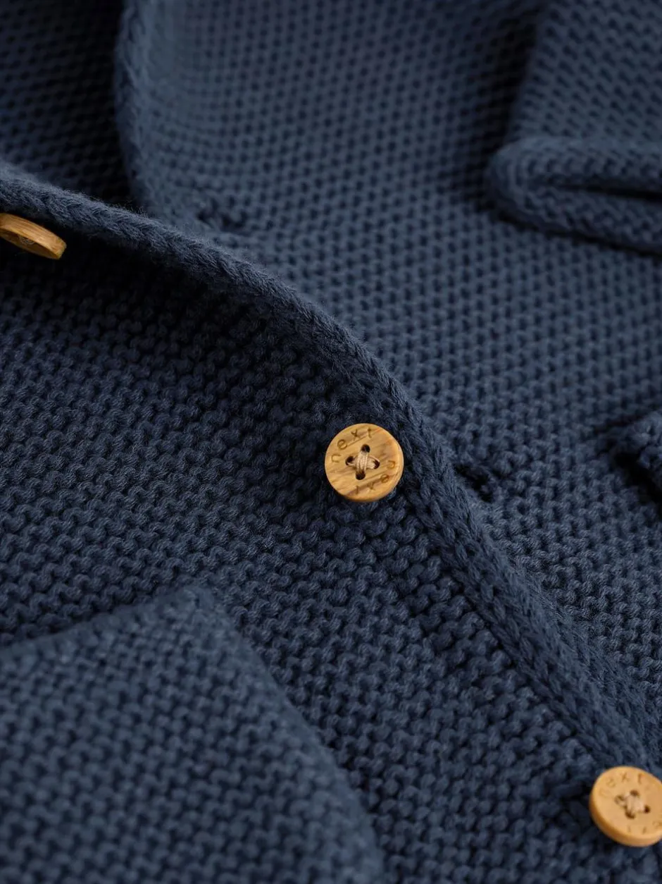 Next Knitted Baby Cardigan (0mths-2yrs) Navy Blue Discount