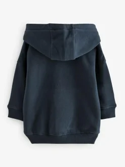 Next Long Sleeve Soft Touch Hoodie (3mths-7yrs) Navy Blue Hot