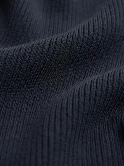 Next Maternity Twist Front Knit Jumper Dress Navy Blue New