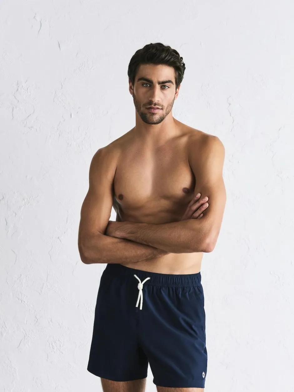 Next Motion-Flex 5 Inch Swim Shorts Navy Blue New