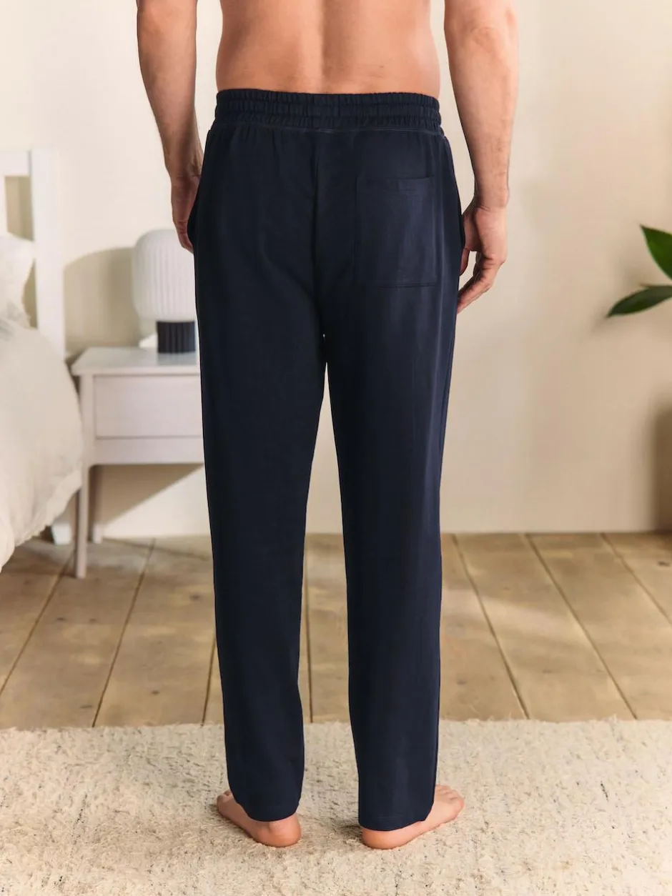 Next Open Loopback Soft Touch Cuffed Joggers Navy Blue Hot