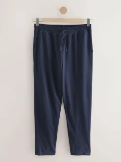 Next Open Loopback Soft Touch Cuffed Joggers Navy Blue Hot