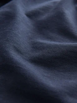 Next Open Loopback Soft Touch Cuffed Joggers Navy Blue Hot