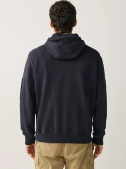 Next Overhead Hoodie Utility Navy Blue Outlet