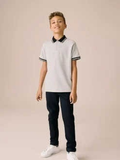 Next Navy Blue Premium Chino Trousers (3-16yrs) Outlet