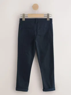 Next Navy Blue Premium Chino Trousers (3-16yrs) Outlet
