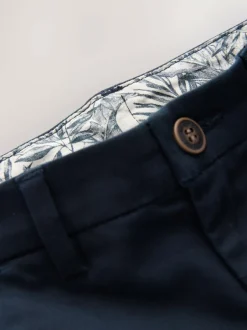 Next Navy Blue Premium Chino Trousers (3-16yrs) Outlet