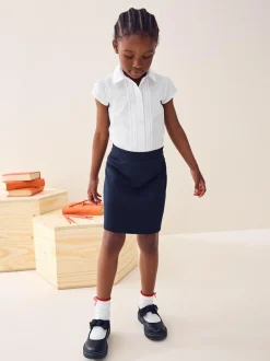 Next Pull-On Jersey Stretch School Pencil Skirt (3-18yrs) Navy Blue Discount