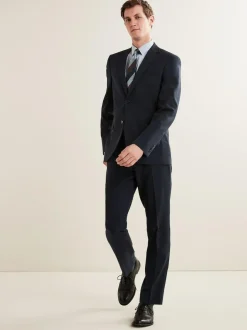 Next Regular Fit Essential Suit Jacket Navy Blue New