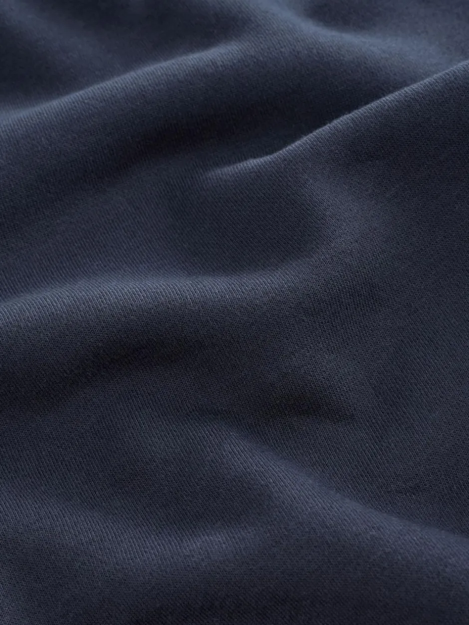 Next Navy Blue Regular Fit Heavyweight Cotton Rich Crew Neck Sweatshirt New