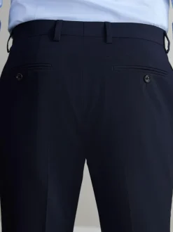 Next Regular Fit Slim Fit Signature Nova Fides 100% Italian Wool Suit Trousers Navy Blue Online