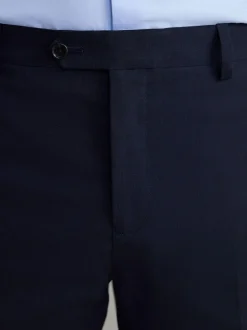 Next Regular Fit Slim Fit Signature Nova Fides 100% Italian Wool Suit Trousers Navy Blue Online