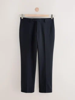 Next Regular Fit Slim Fit Signature Nova Fides 100% Italian Wool Suit Trousers Navy Blue Online