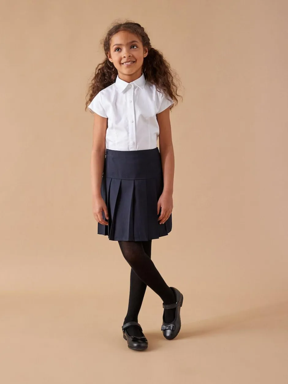 Next Navy Blue Regular Waist 2 Pack Pleated School Skirts (3-16yrs) Discount