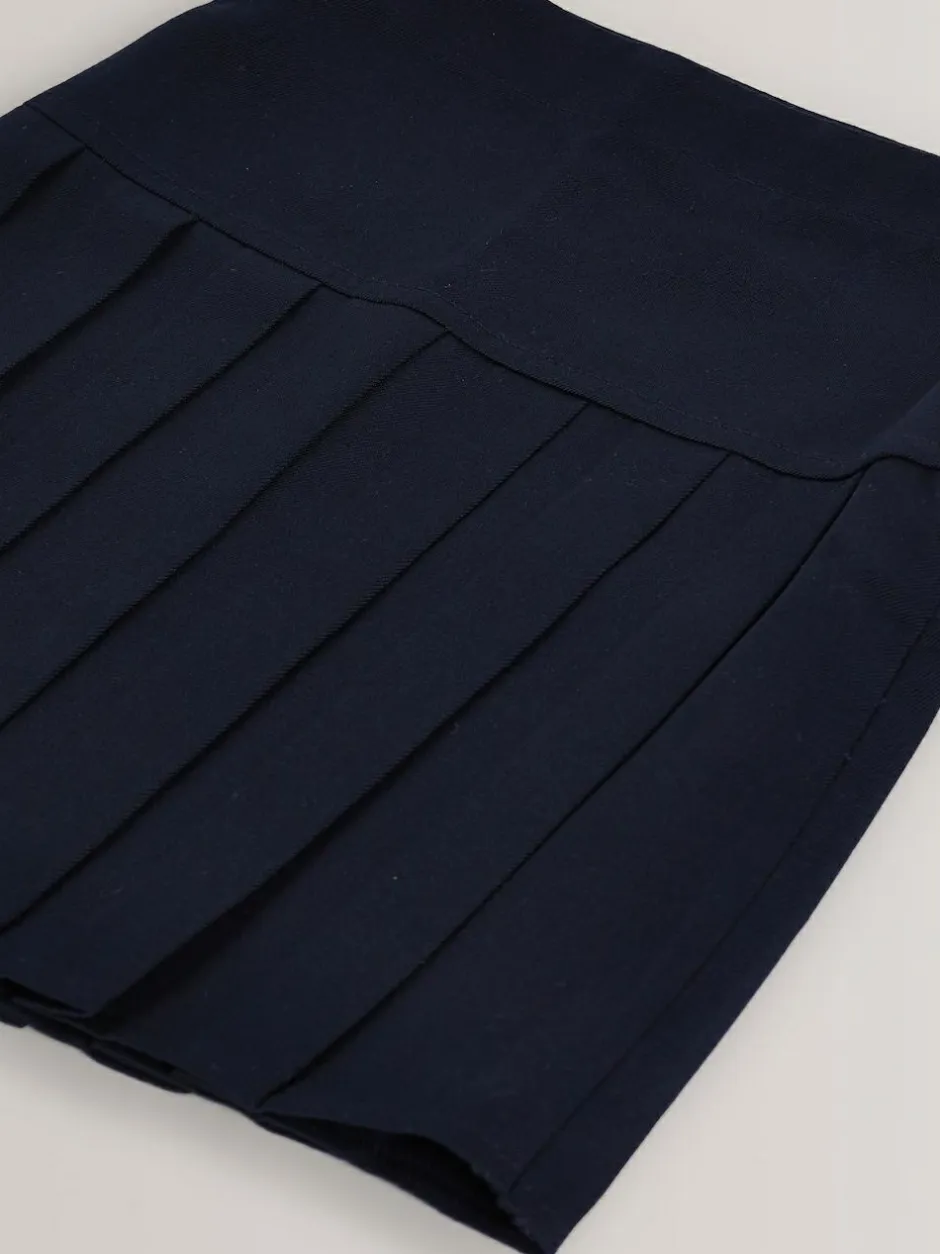 Next Navy Blue Regular Waist 2 Pack Pleated School Skirts (3-16yrs) Discount