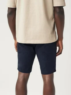 Next Skinny Fit Stretch Chinos Shorts Navy Blue Best