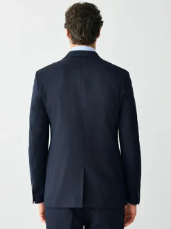 Next Skinny Fit Textured Suit Jacket Navy Blue Outlet