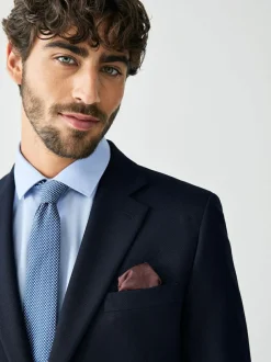 Next Skinny Fit Textured Suit Jacket Navy Blue Outlet