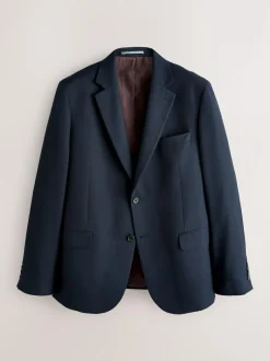 Next Skinny Fit Textured Suit Jacket Navy Blue Outlet