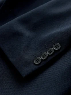 Next Skinny Fit Textured Suit Jacket Navy Blue Outlet