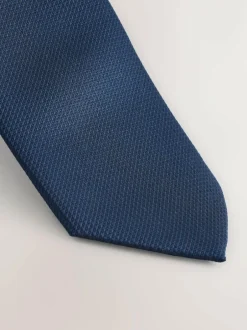 Next Skinny Textured Tie Navy Blue Discount