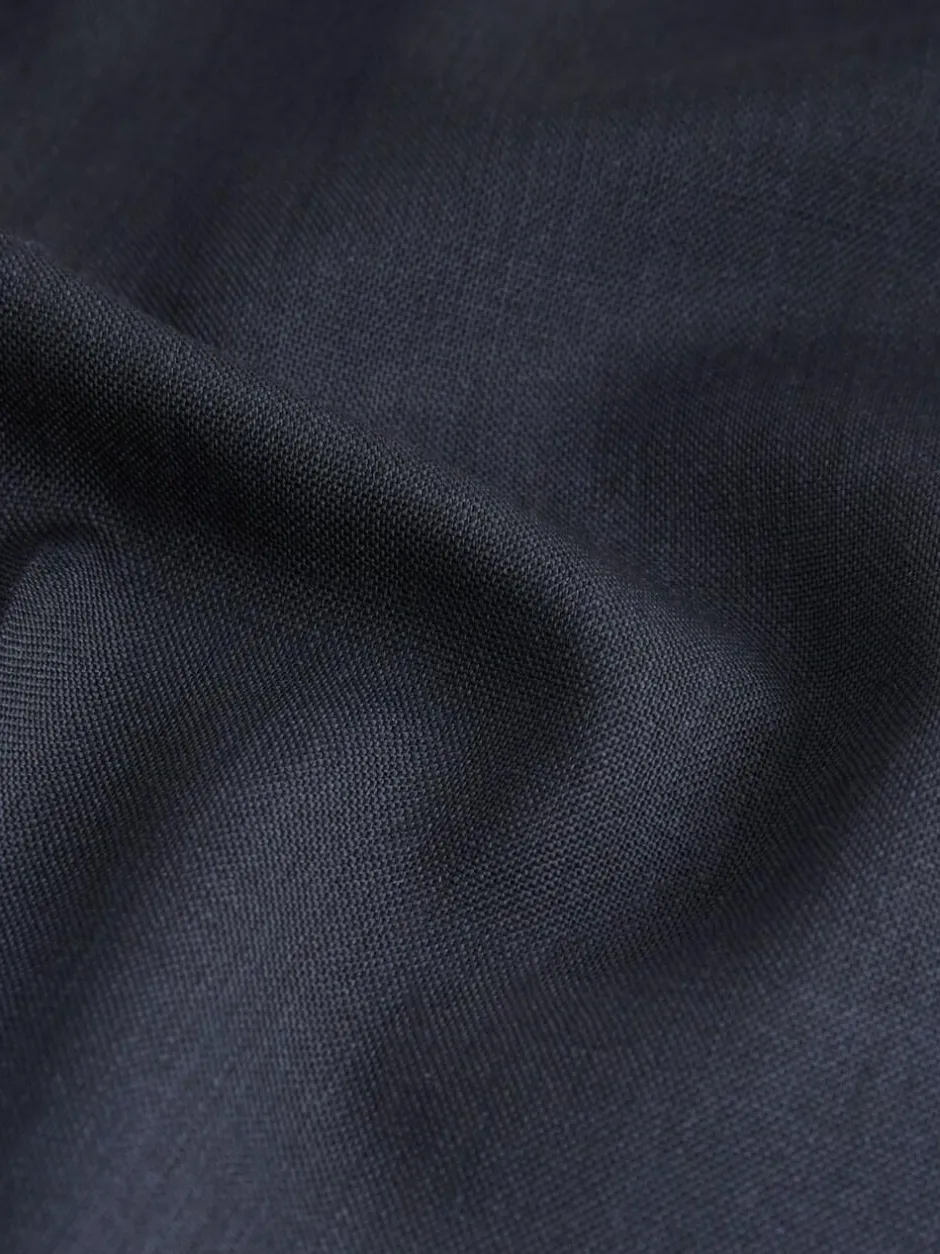 Next Slim Fit Slim Fit Signature Nova Fides 100% Italian Wool Suit Trousers Navy Blue