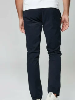 Next Navy Blue Slim Fit Stretch Chinos Trousers Discount
