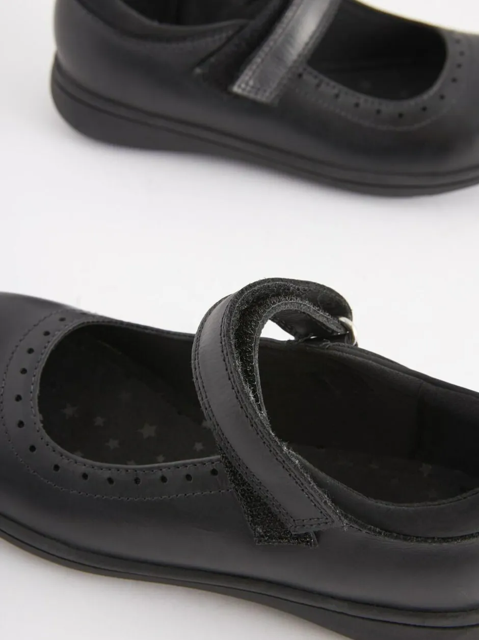 Next Standard Fit (F) School Leather Brogue Detail Mary Jane Shoes Navy Blue Best