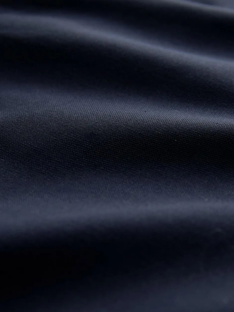 Next Navy Blue Stretch Oxford Long Sleeve Shirt Hot
