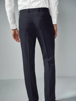 Next Tailored Fit Suit Trousers Navy Blue Outlet