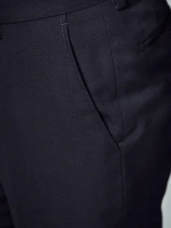 Next Tailored Fit Suit Trousers Navy Blue Outlet
