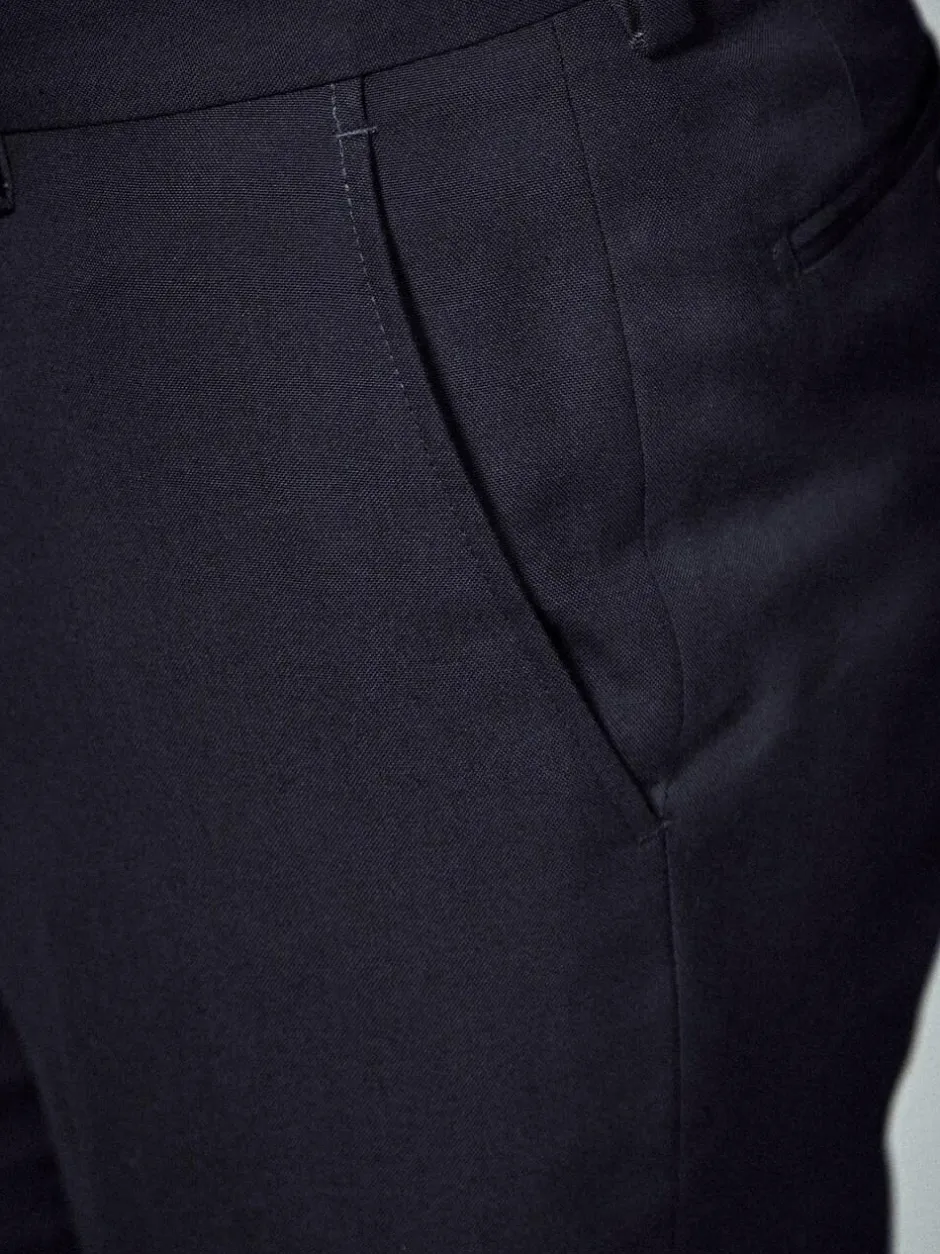 Next Tailored Fit Suit Trousers Navy Blue Outlet