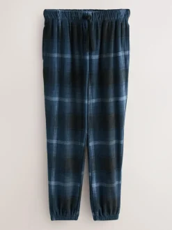 Next Navy Blue Thermal Fleece Bottoms Long Sleeve Hoodies Set Hot
