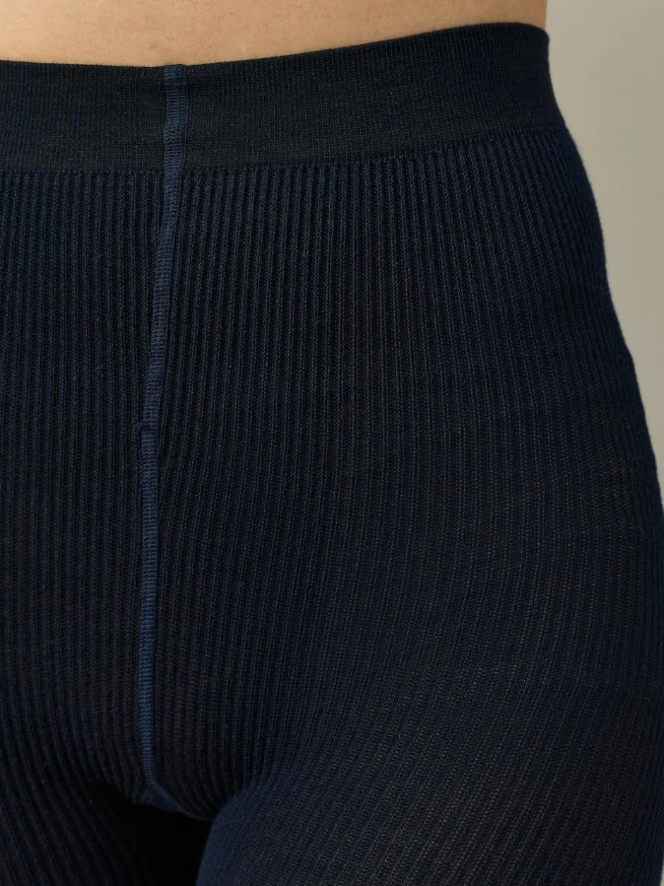 Next Warm Handle Knitted Cable Tights 1 Pack Navy Blue