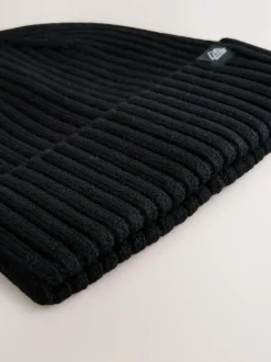 Next Knitted Beanie Hats 3 Pack (1-16yrs) Navy Blue/Black Clearance