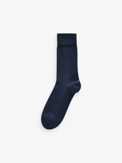 Next 12 Pack Mens Cotton Rich Socks Navy Blue/Grey Pattern Online