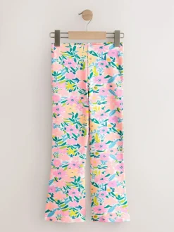 Next 4 Pack Flared Leggings (3-16yrs) Navy Blue/Pink Floral Online
