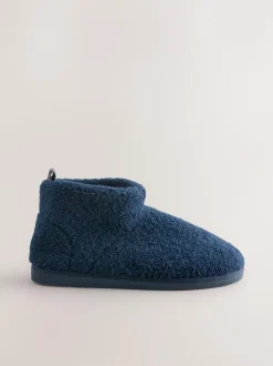 Next Borg Boot Slippers Navy New