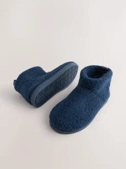Next Borg Boot Slippers Navy New