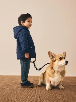 Next Borg Lined Quilted Coat (3mths-7yrs) Navy Best