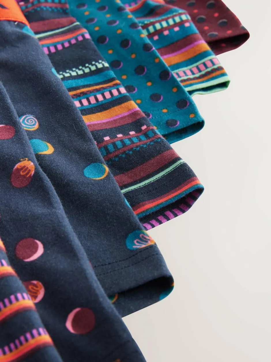 Next Navy/ Burgundy Red Spot Stripe 8 pack Hipster Boxers 5 Pack Sale