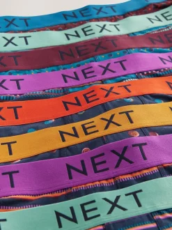 Next Navy/ Burgundy Red Spot Stripe 8 pack Hipster Boxers 5 Pack Sale