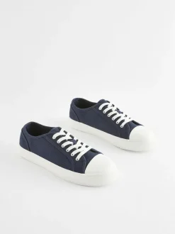 Next Canvas Baseball Trainers Navy Hot