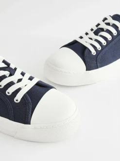 Next Canvas Baseball Trainers Navy Hot