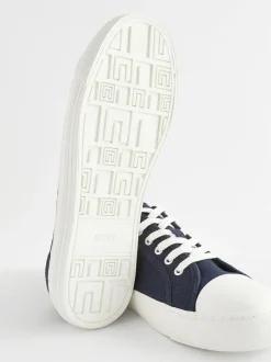 Next Canvas Baseball Trainers Navy Hot