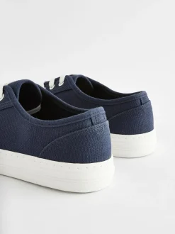 Next Canvas Baseball Trainers Navy Hot