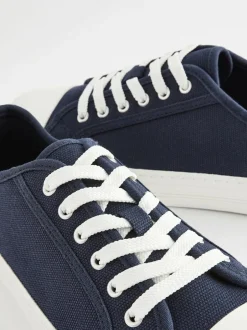 Next Canvas Baseball Trainers Navy Hot